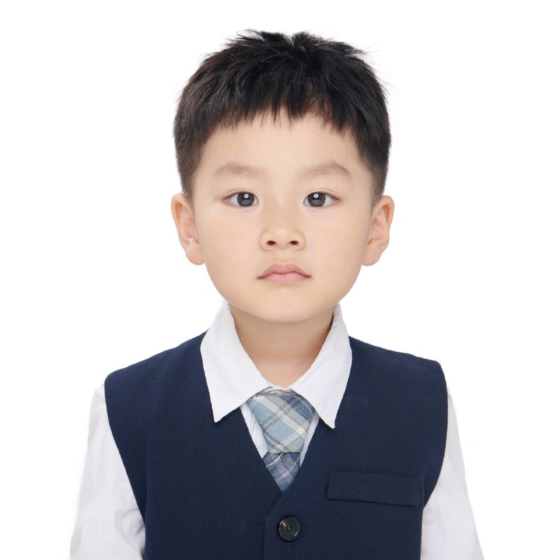 要上学了 第一张证件照